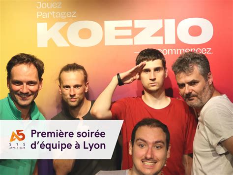 Première soirée d’équipe à Lyon