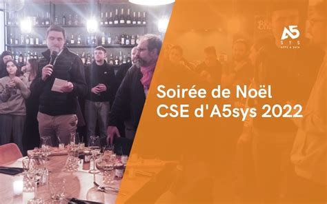 L’incontournable soirée de fin d’année du CSE d’A5sys